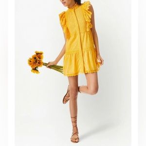 NWT Alice + Olivia Pimmy Ruffle Mini Dress US2